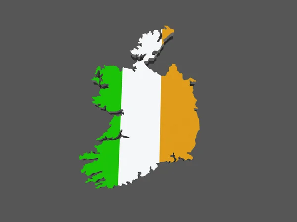Mapa da Irlanda. — Fotografia de Stock