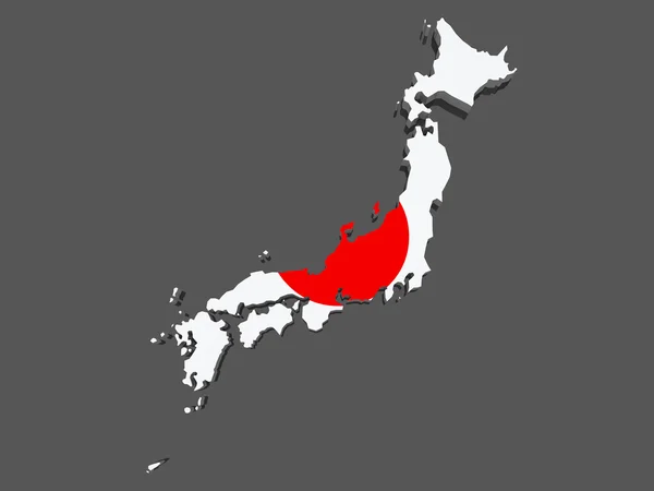 Map of Japan — Stock Photo, Image