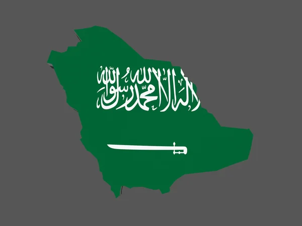 Karte von Saudi-Arabien — Stockfoto