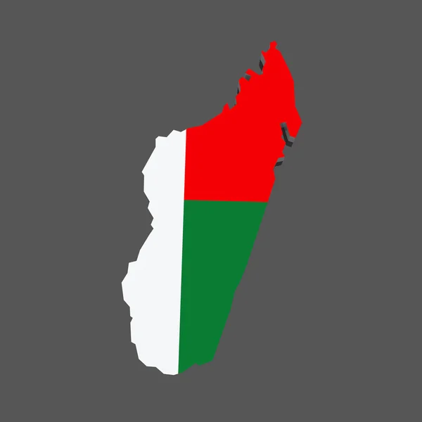 Χάρτης της Μαδαγασκάρης — Φωτογραφία Αρχείου
