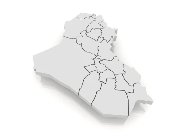 El mapa de Iraq . —  Fotos de Stock