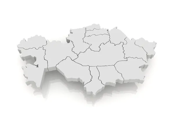 La carte du kazakhstan — Photo