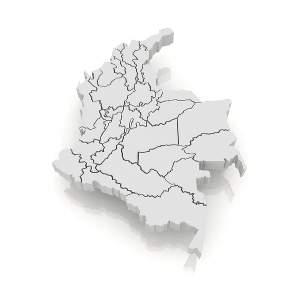 Map of Columbia — Stock Photo, Image