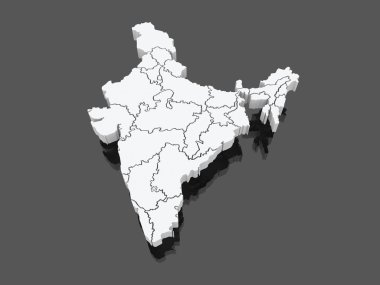Hindistan Haritası.