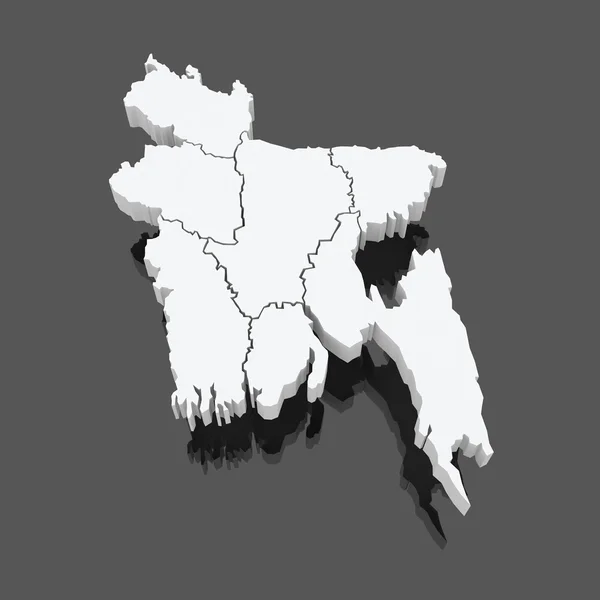 Map of Bangladesh. — Stock Photo, Image