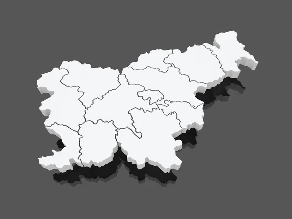 Mapa online de Eslovenia. —  Fotos de Stock