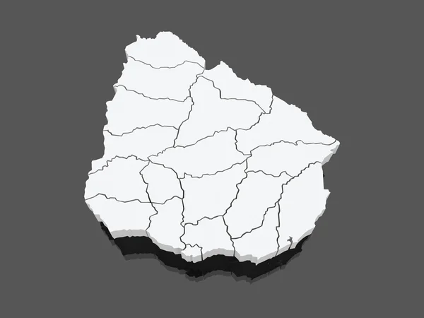 Map of Uruguay. — Stock Photo, Image