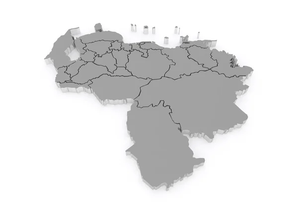 Map of Venezuela. — Stock Photo, Image