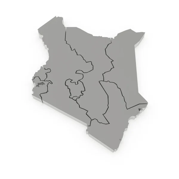 Map of Kenya — Stock Photo, Image