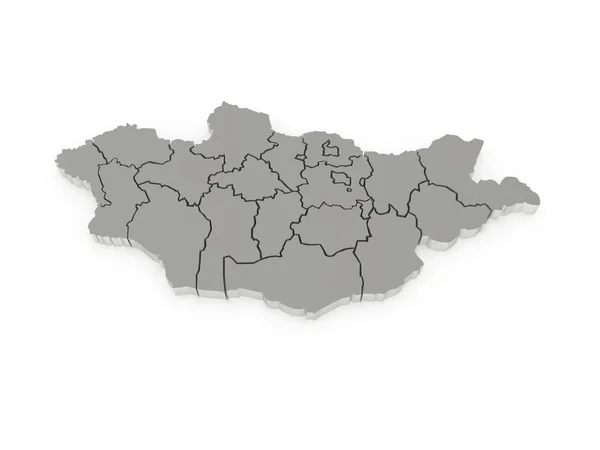 La mappa di Mongolia . — Foto Stock