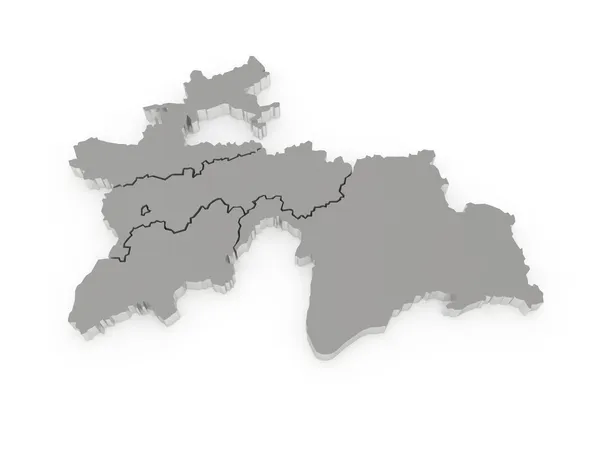 Map of Tajikistan — Stock Photo, Image