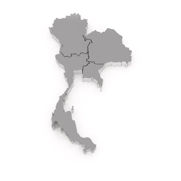 Mapa de Tailandia —  Fotos de Stock