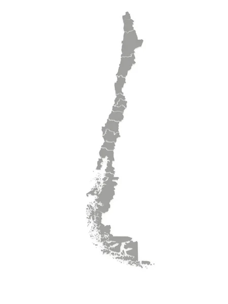 La mappa di Chile — Foto Stock