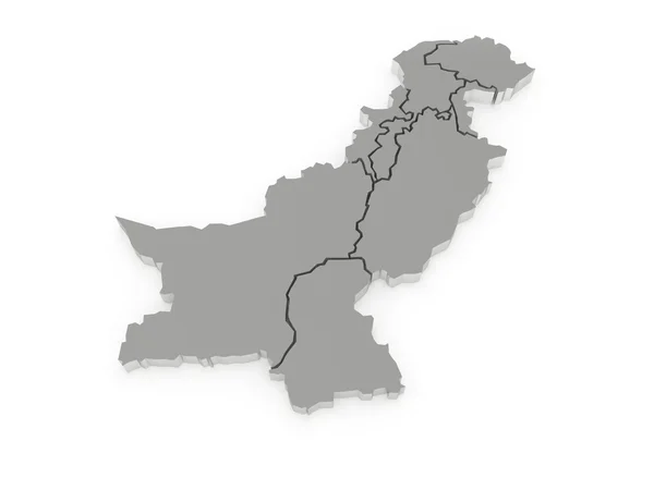 Map of Pakistan — Stock Photo, Image