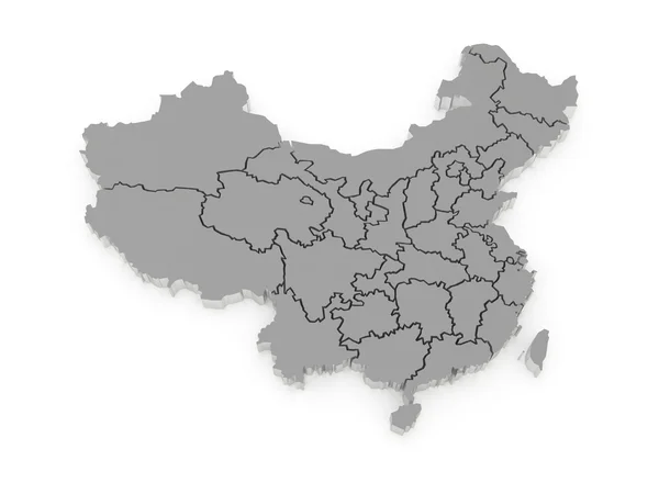Carte de la Chine — Photo