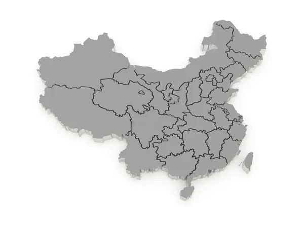 Mapa da China — Fotografia de Stock