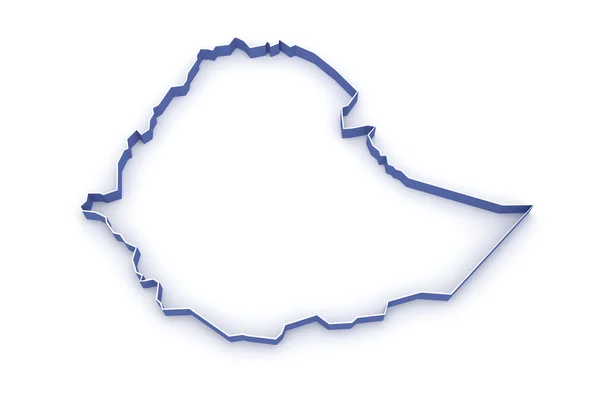 Map of Ethiopia. — Stock Photo, Image