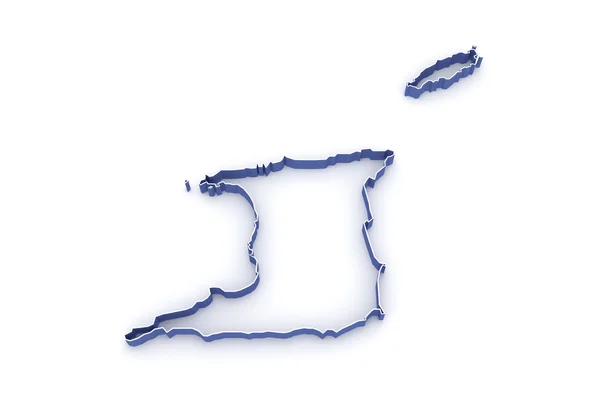 Map of Trinidad — Stockfoto