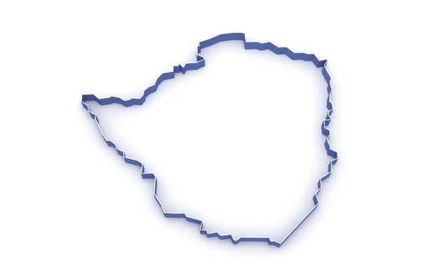 Mapa online de Zimbabue — Foto de Stock