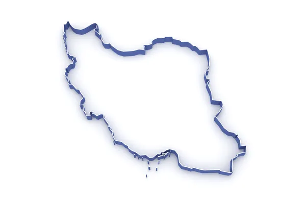 Mapa z Íránu. — Stock fotografie