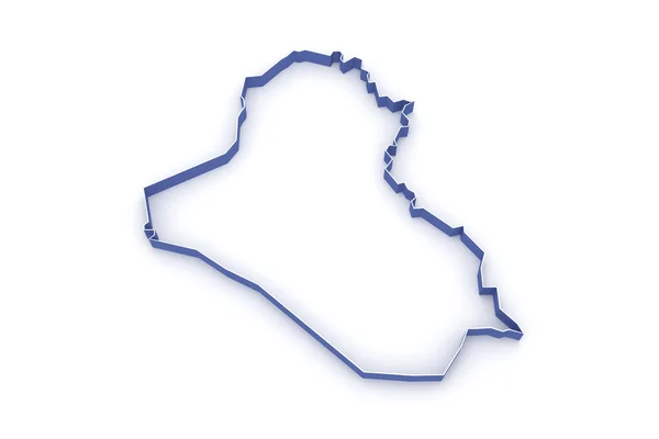 Kaart van Irak. — Stockfoto