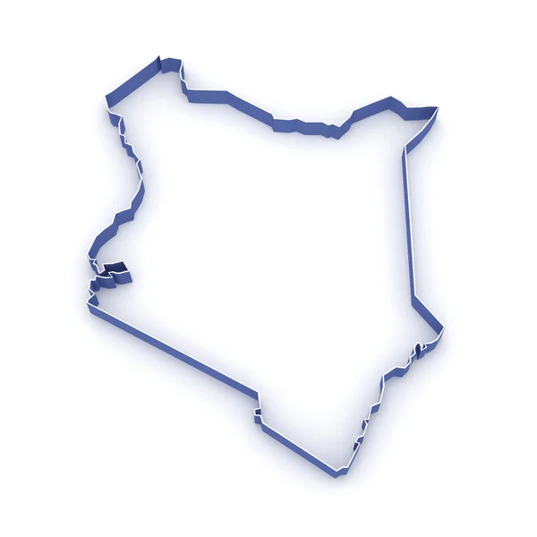 Map of Kenya. — Stock Photo, Image