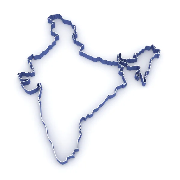 Карта Индии . — стоковое фото