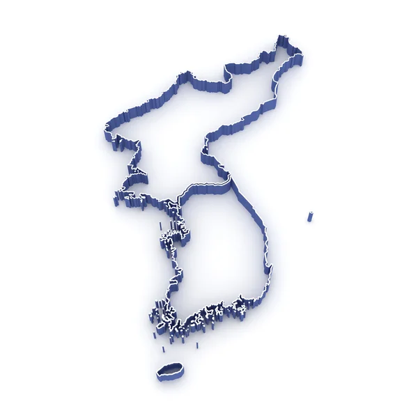 Map of Korea — Stock Photo, Image