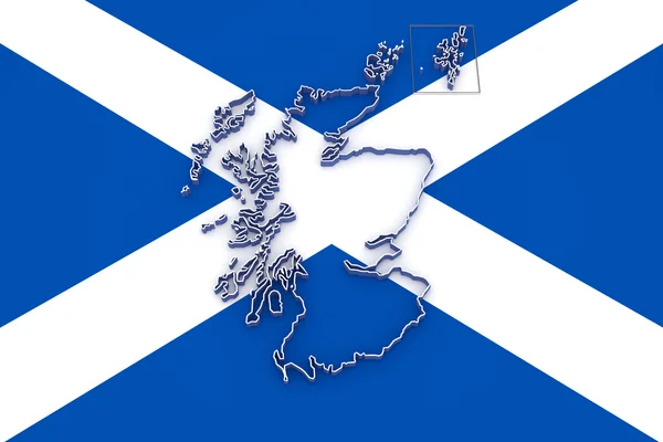 스코틀랜드의 지도. — 스톡 사진