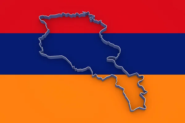 Karta över Armenien. — Stockfoto