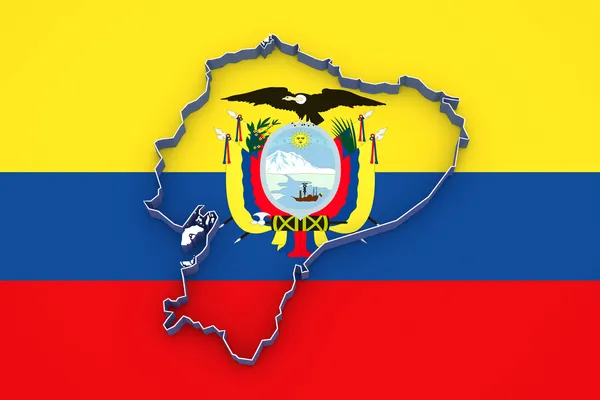Map of Ecuador. — Stock Photo, Image