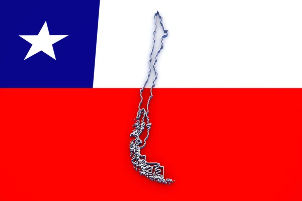 La carte de Chili . — Photo