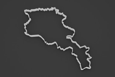 Ermenistan Haritası.