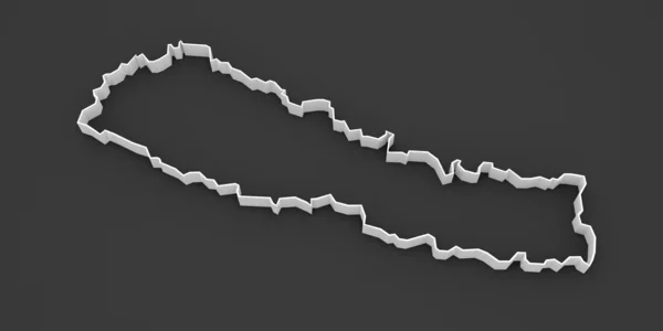 네팔의 지도. — 스톡 사진