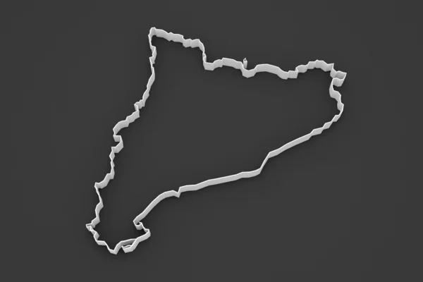 カタロニアの地図. — ストック写真
