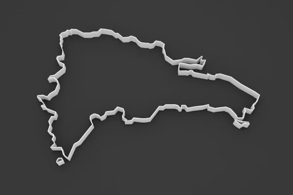 Mapa de República Dominicana. —  Fotos de Stock