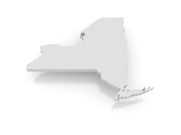 纽约的三维地图。美国. — 图库照片