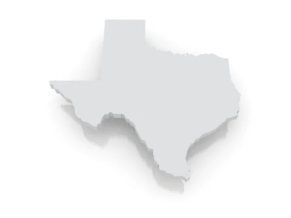 Mapa tridimensional de Texas. Estados Unidos . — Foto de Stock