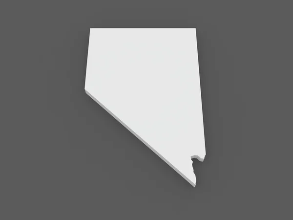 Three-dimensional map of Nevada. USA. — Stock Photo, Image