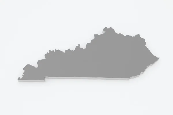ケンタッキーの 3次元地図。アメリカ合衆国. — ストック写真