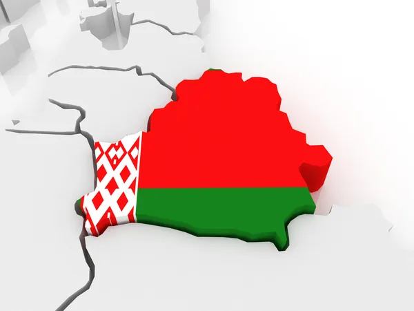 Χάρτης της Ευρώπης και της Λευκορωσίας. — Φωτογραφία Αρχείου
