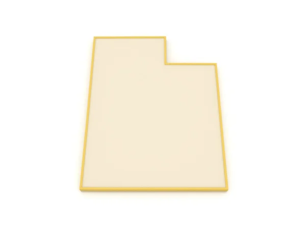 Three-dimensional map of Utah. USA. — Stock Photo, Image