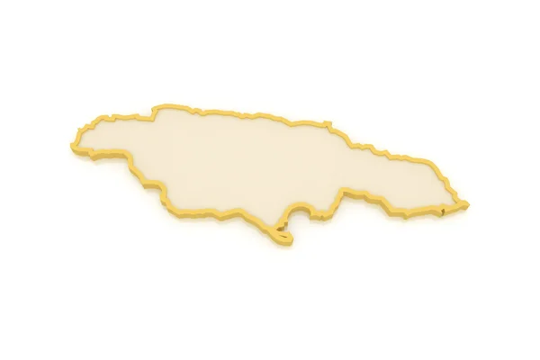 Jamaica Térkép. — Stock Fotó