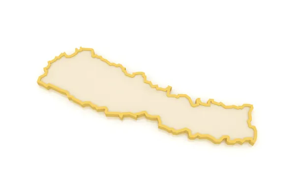 Χάρτης του Νεπάλ. — Φωτογραφία Αρχείου