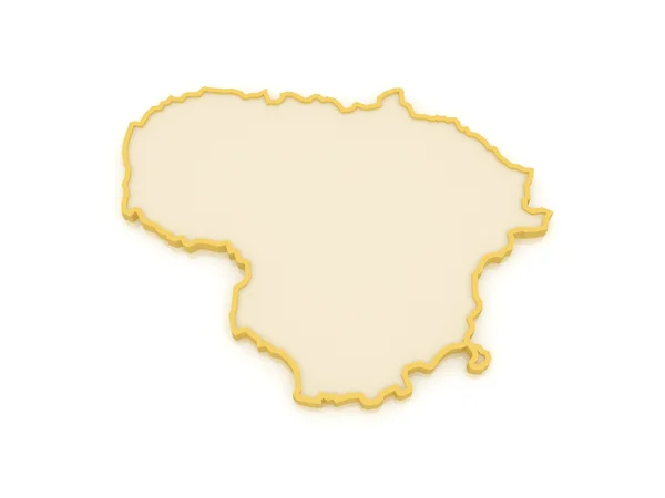 Map of Lithuania. — Stock Photo, Image