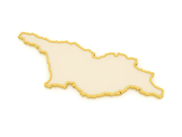 El mapa de Georgia . —  Fotos de Stock