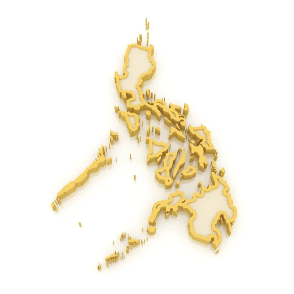 Mapa Filipín. — Stock fotografie