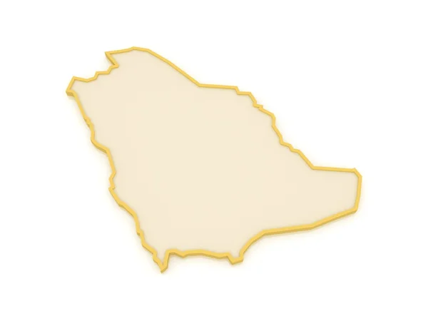Szaúd-Arábia térképe. — Stock Fotó