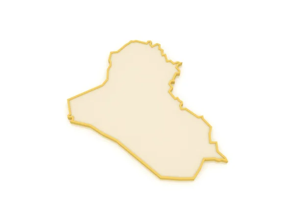 Mapa do Iraque . — Fotografia de Stock