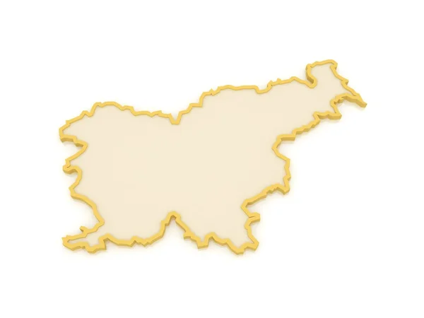 Slovenya Haritası. — Stok fotoğraf